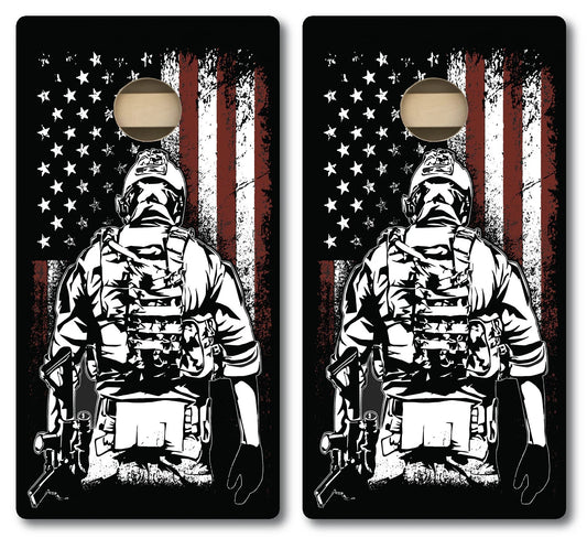 American Soldier Cornhole Board Set- FREE Shipping!