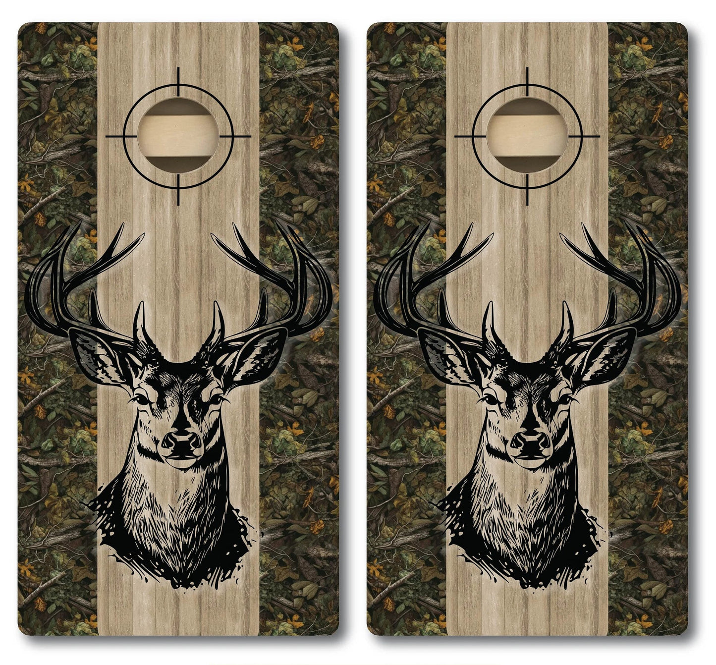 Buck Crosshairs Cornhole Board Set- FREE Shipping!