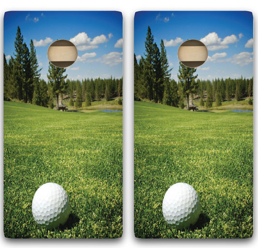 Golf Ball 3 Cornhole Board Set- FREE Shipping!