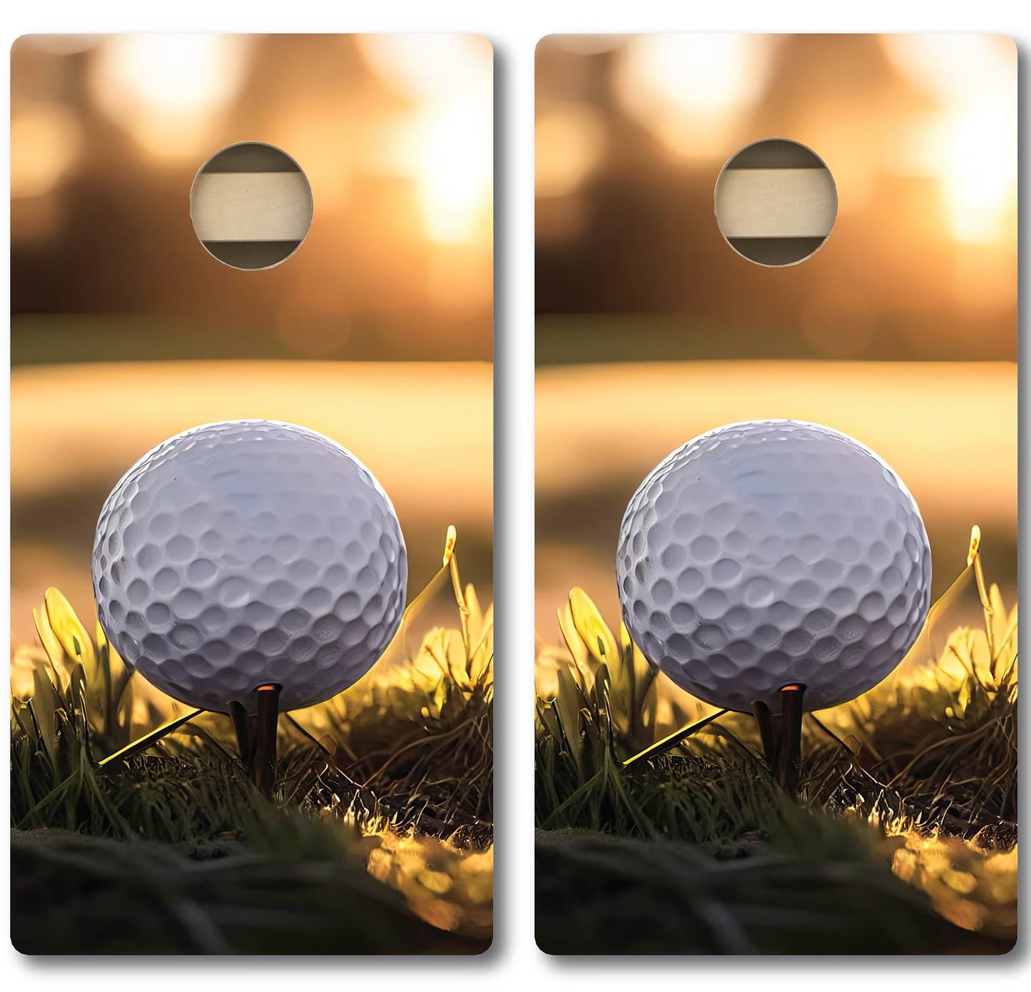 Golf Ball 4 Cornhole Board Set- FREE Shipping!