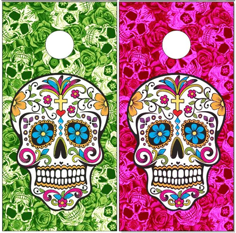 Sugar Skulls Cornhole Board Set- FREE Shipping!