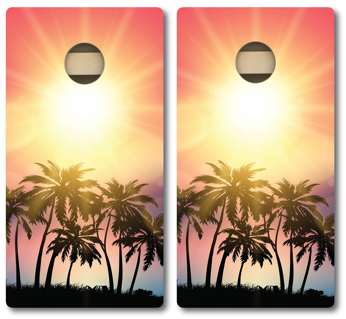 Tropical Landscape Cornhole Board Set- FREE Shipping!